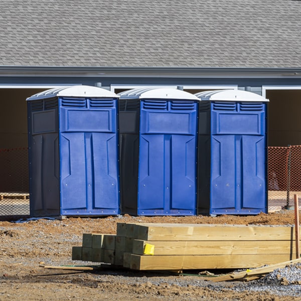 are there any restrictions on where i can place the porta potties during my rental period in South Deerfield MA